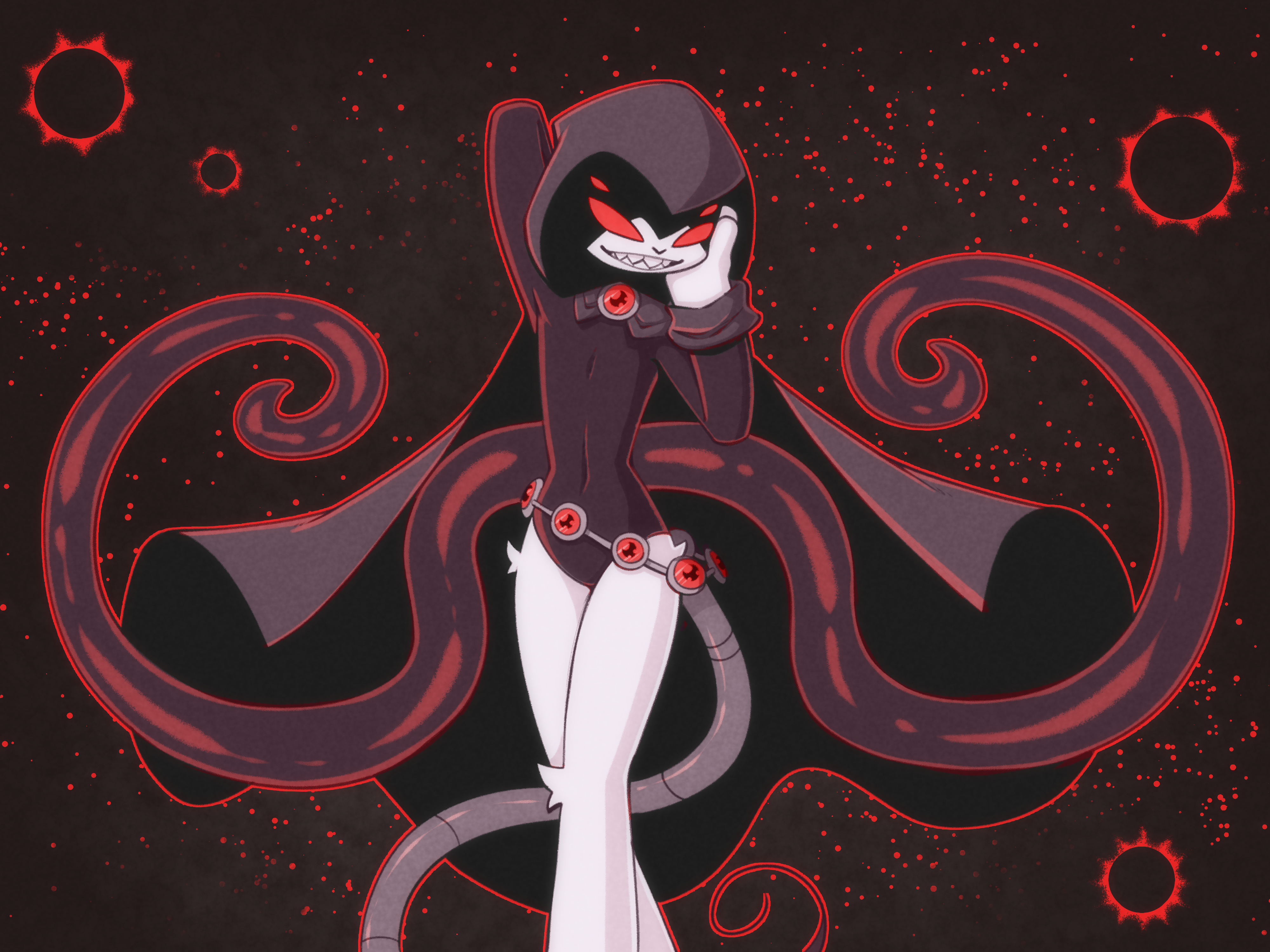 1femboy, 1girls, 4 eyes, anthro, cosplay, female, femboy, furry, male, male only, mouse, rat, rat tail, raven (cosplay), reggie (whygena), solo, tentacle, tentacles, white fur, whygena
