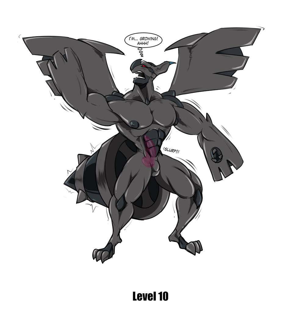 bulge buttplug chastity_(disambiguation) clothing dragmon explicit generation_5_pokemon growth legendary_pokemon male nintendo no_humans plug_(sex_toy) pokemon pokemon_(species) sex_toy solo suit video_games zekrom