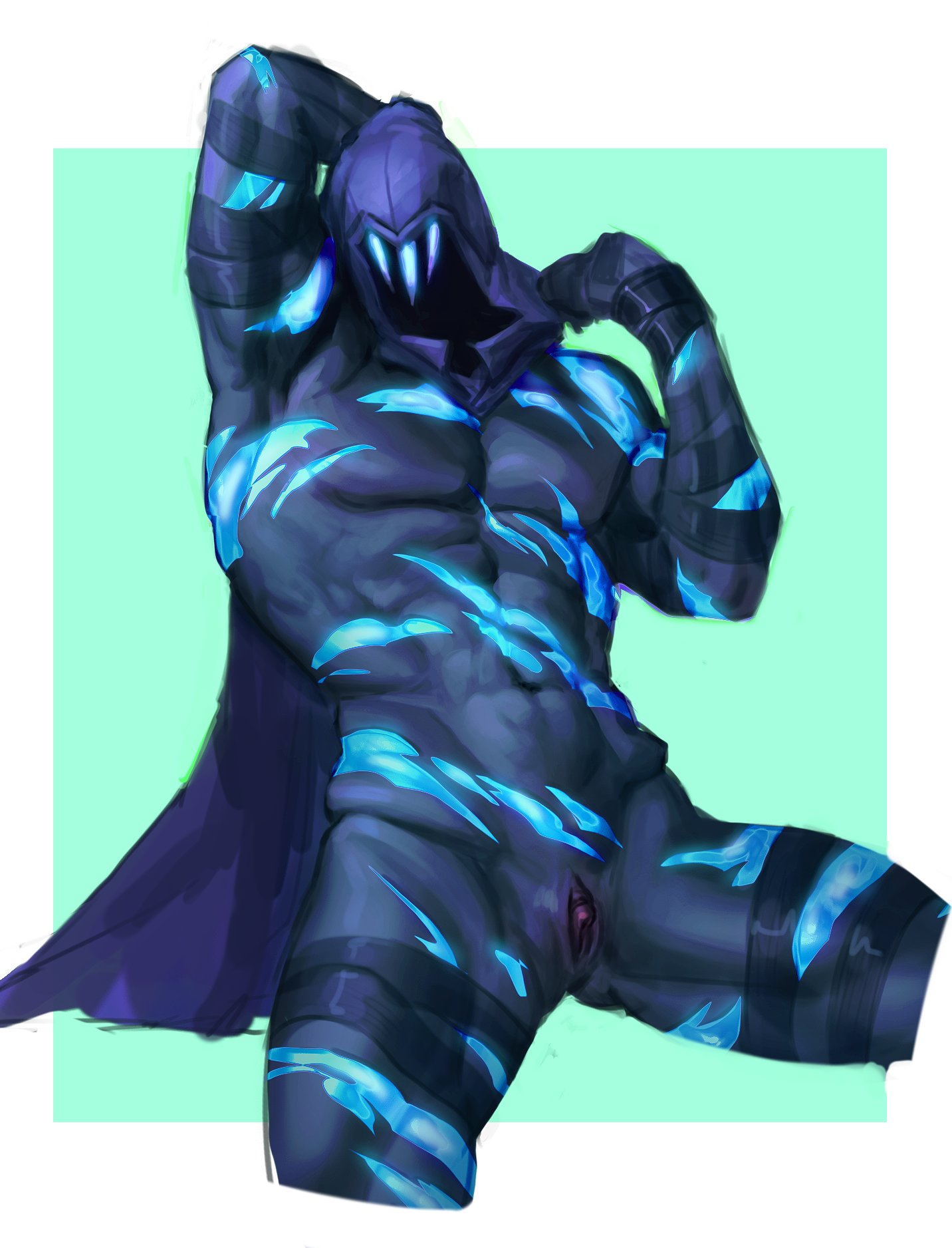 1cuntboy, artmmms, cuntboy, cuntboy only, cuntboysub, ghost, ghost boy, hood, hood up, hooded, hooded cloak, intersex, male only, muscles, muscular, muscular cuntboy, nipples, omen (valorant), pussy, valorant