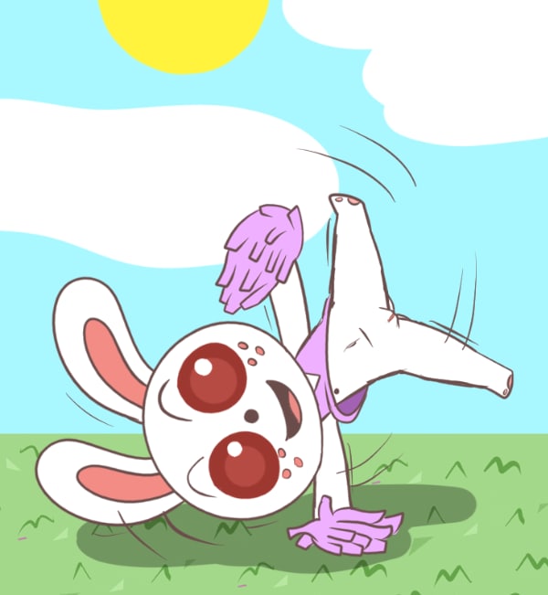 2022 animal_crossing anthro areola biped black_nose bottomless cheerleader clothed clothing detailed_background digital_media_(artwork) eyelashes female freckles fur genitals grass holding_object lagomorph leporid looking_at_viewer mammal navel nintendo nipples partially_clothed pawpads paws plant pom_poms pose pussy rabbit red_body red_ears red_eyes red_fur red_pawpads ruby_(animal_crossing) shirt sky smooth_skin solo spread_legs spreading sun topwear video_games weirdkoaladream white_body white_fur wide_open