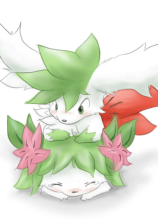 land_form pokemon pokemon_(species) shaymin shaymin_(sky_form) tatsumaru tear