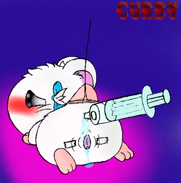 anal bijou blush curby female hamster hamtaro_(series) syringe what