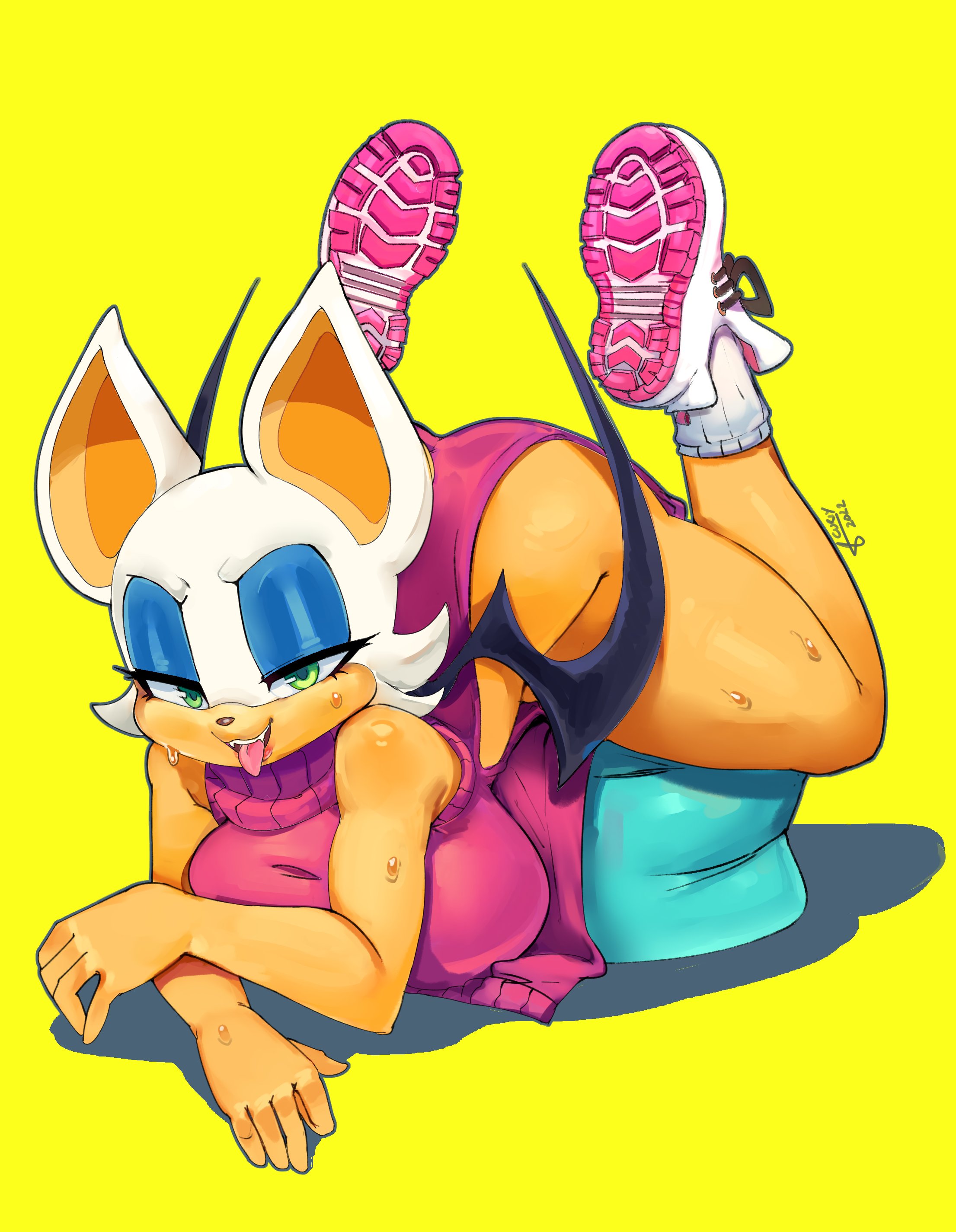 big breasts, breasts, female, furry, mrscurlystyles, mrsscurls, rouge the bat, sega, sonic (series), tagme