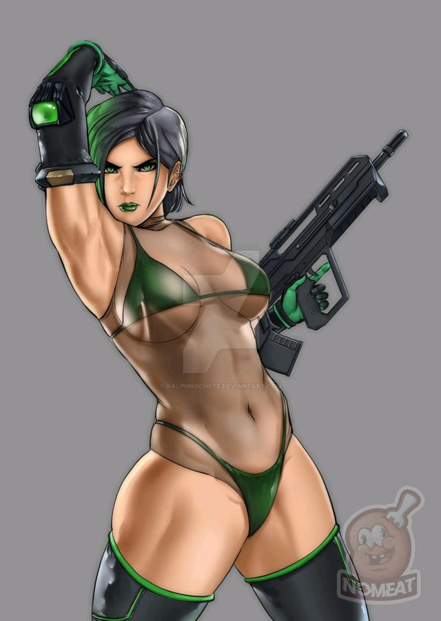 female, gun, solo, valorant, viper (valorant)