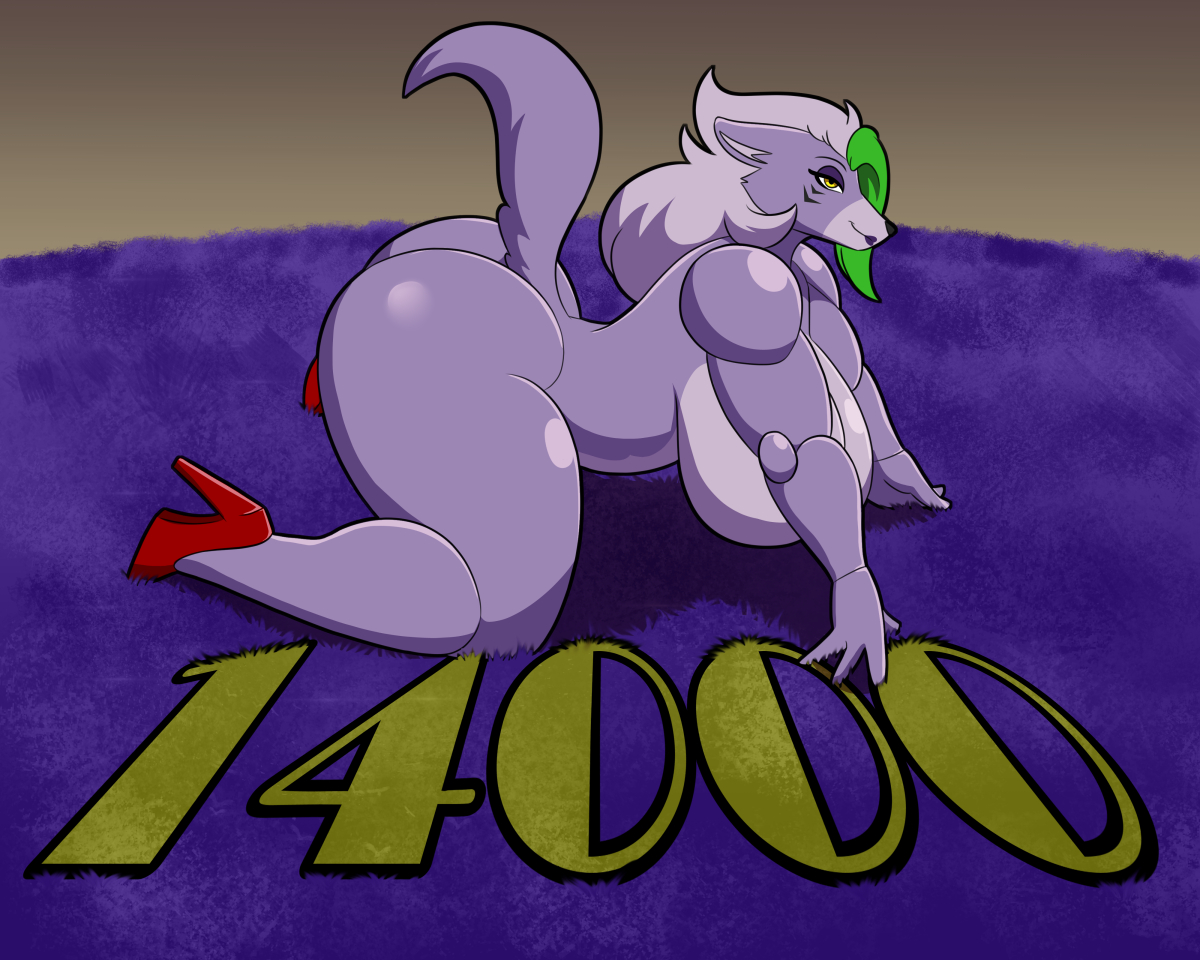 ass, big ass, big breasts, breasts, bubble ass, bubble butt, female, five nights at freddy's, five nights at freddy's: security breach, lunarartstudios (artist), roxanne wolf (fnaf), solo, tagme