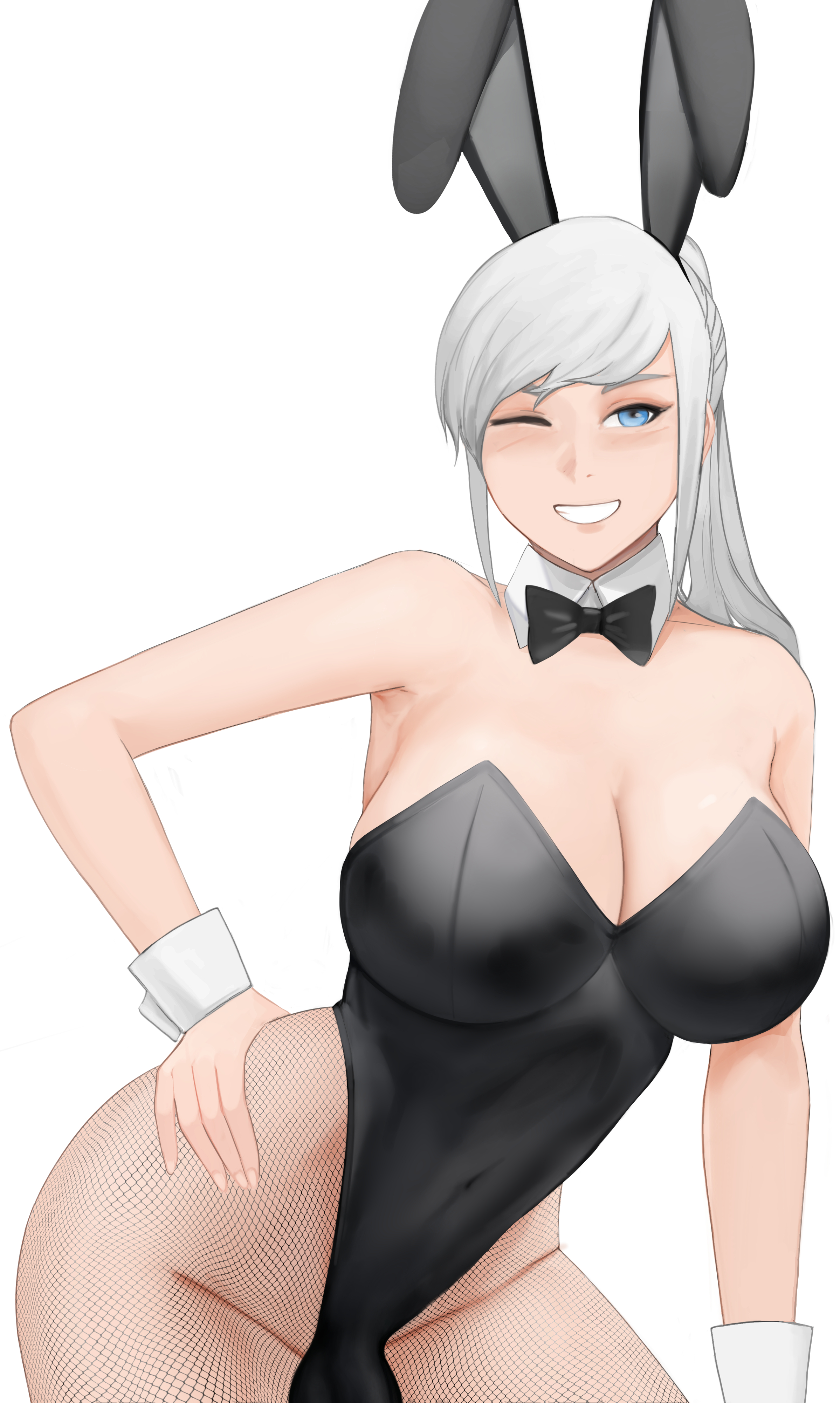 1futa, areolae, ass, back view, balls, big ass, big balls, big breasts, big penis, blonde hair, blue eyes, breasts, cleavage, clothed, dickgirl, edit, erect nipples, erect penis, fishnet pantyhose, flaccid, functionally nude, futa only, futa sans pussy, futanari, futmad (editor), huge ass, huge balls, huge breasts, huge cock, huge testicles, human, intersex, large ass, light skin, light-skinned futa, lips, long hair, looking at viewer, low-angle view, naked, naughty face, nipples, no panties, nude, nude futa, original, pale skin, pantyhose, penis, penis out, ringsel, ringsel (ringsel), sideboob, silver hair, small penis, smile, spread legs, spreading, standing, testicles, white hair, wide hips