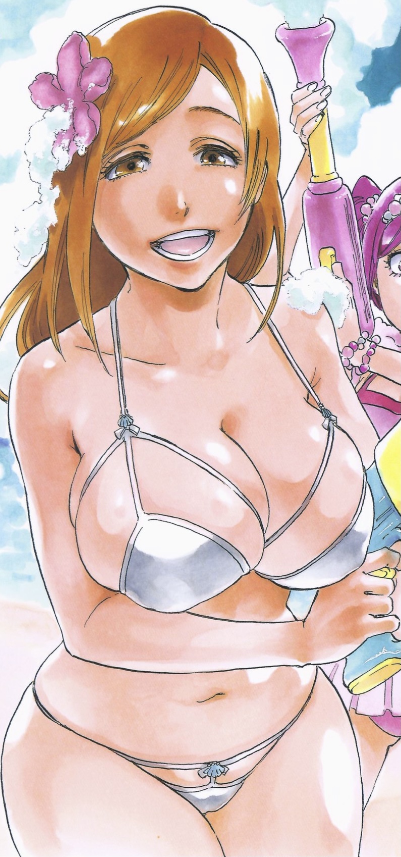 beach bleach inoue_orihime swimwear tite_kubo