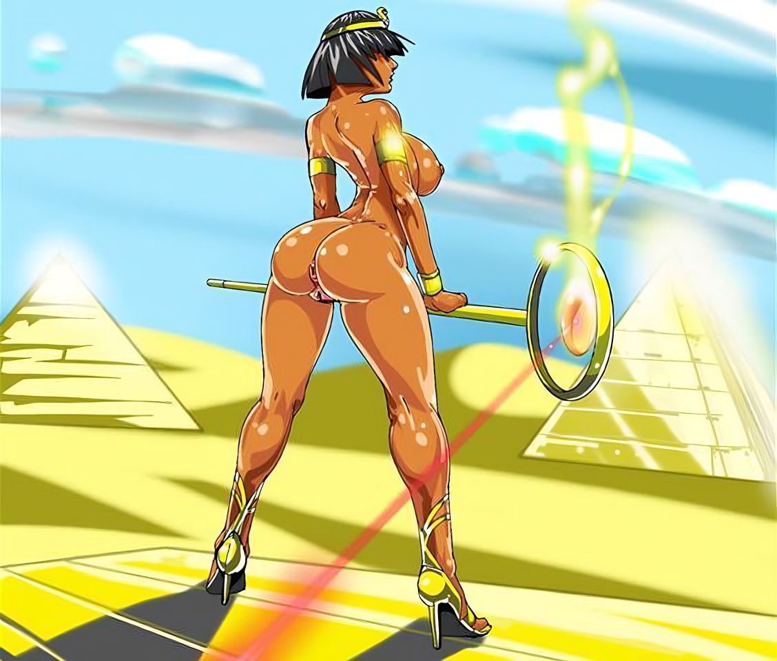 ass big_breasts black_hair blacksword bob_cut breasts busty egyptian egyptian_female egyptian_mythology female female_focus female_only hourglass_figure legend_of_queen_opala makeup nude nude_female nudity queen_opala tagme upscaled wide_hips