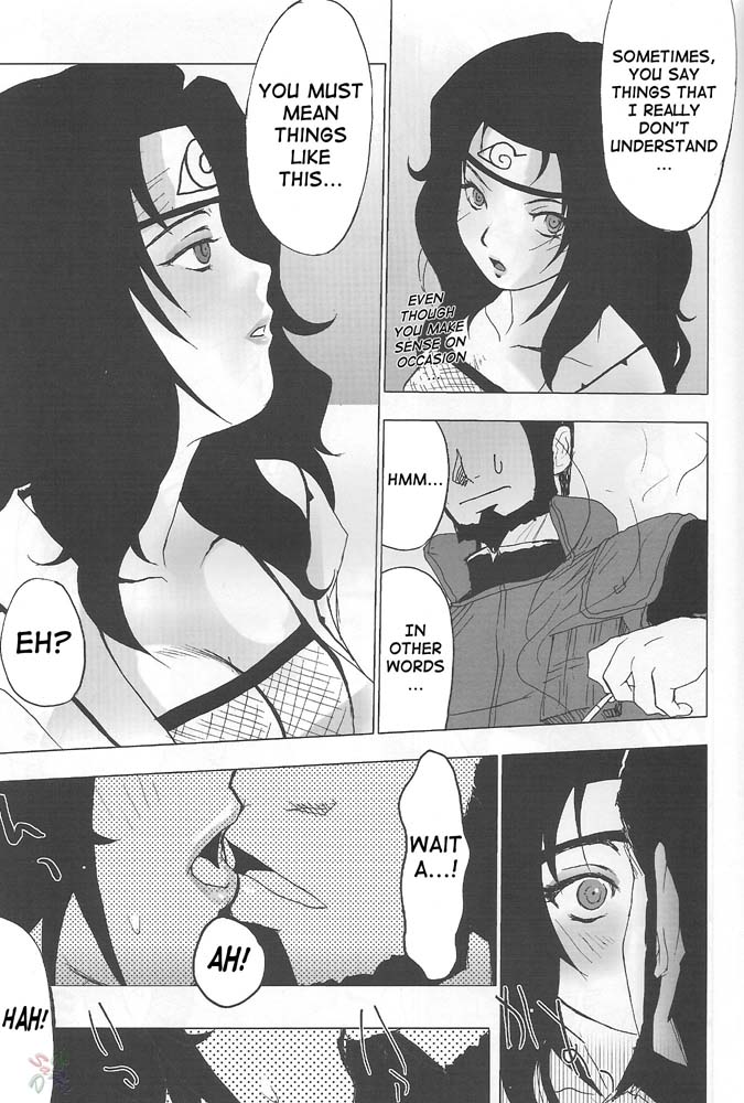 assertive_male blush canon_couple comic dialogue english_text kissing kurenai_yuhi male/female manga monochrome naruto naruto_(classic) naruto_(series) naruto_shippuden pierre_norano sarutobi_asuma speech_bubble story surprised text yuuhi_kurenai