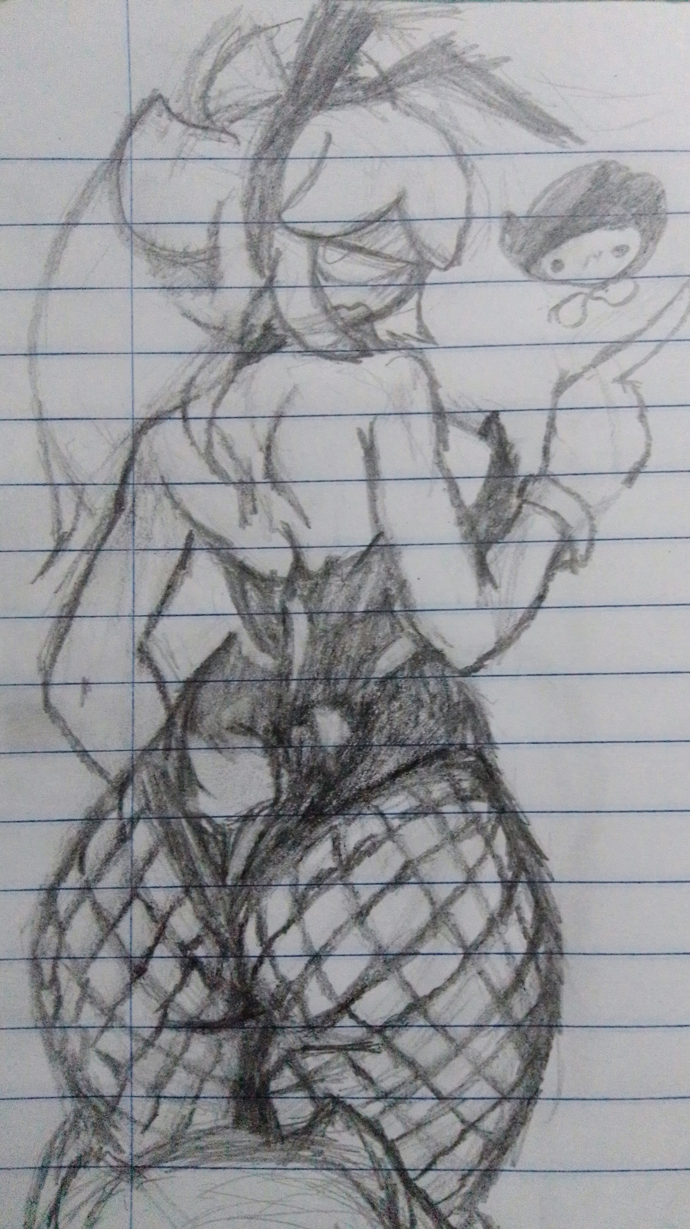 bunny girl, demon, demon girl, dexxa, geometry dash, insane demon, na (geometry dash), santiago 25, traditional media (artwork)