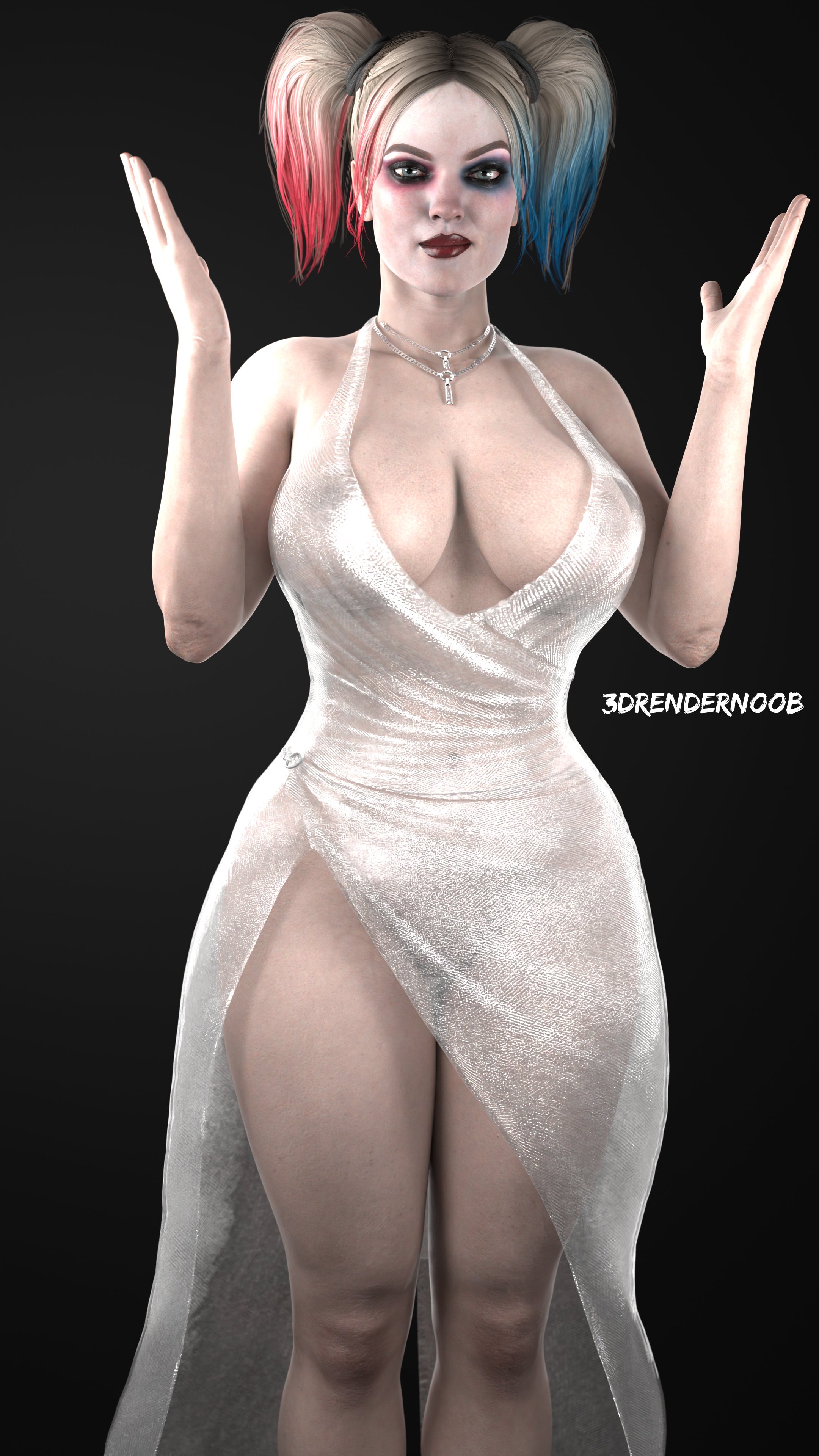 1girls, 3d, 3drendernoob, batman (series), dc, dc comics, female, female only, harley quinn, harley quinn (injustice), injustice 2, solo, tagme