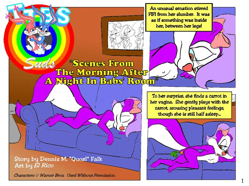 1990s 1995 20th_century anthro babs_bunny breasts buster_bunny carrot el_rico female fifi_la_fume fur furry lagomorph male penetration pussy quozl rabbit sex_toy skunk sleeping sofa tiny_toon_adventures tiny_toons ttbs uncensored vintage warner_brothers