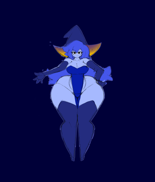 alien anatomy, alien humanoid, battle for dream island, bfdi, blue hair, blue skin, complex shading, fromariels, galaxy, hyper, hyper ass, laying down, leaking precum, lingerie, long hair, object shows, oerba yun fang, one (bfdi), one (human), one (tpot), posethe power of two, tpot