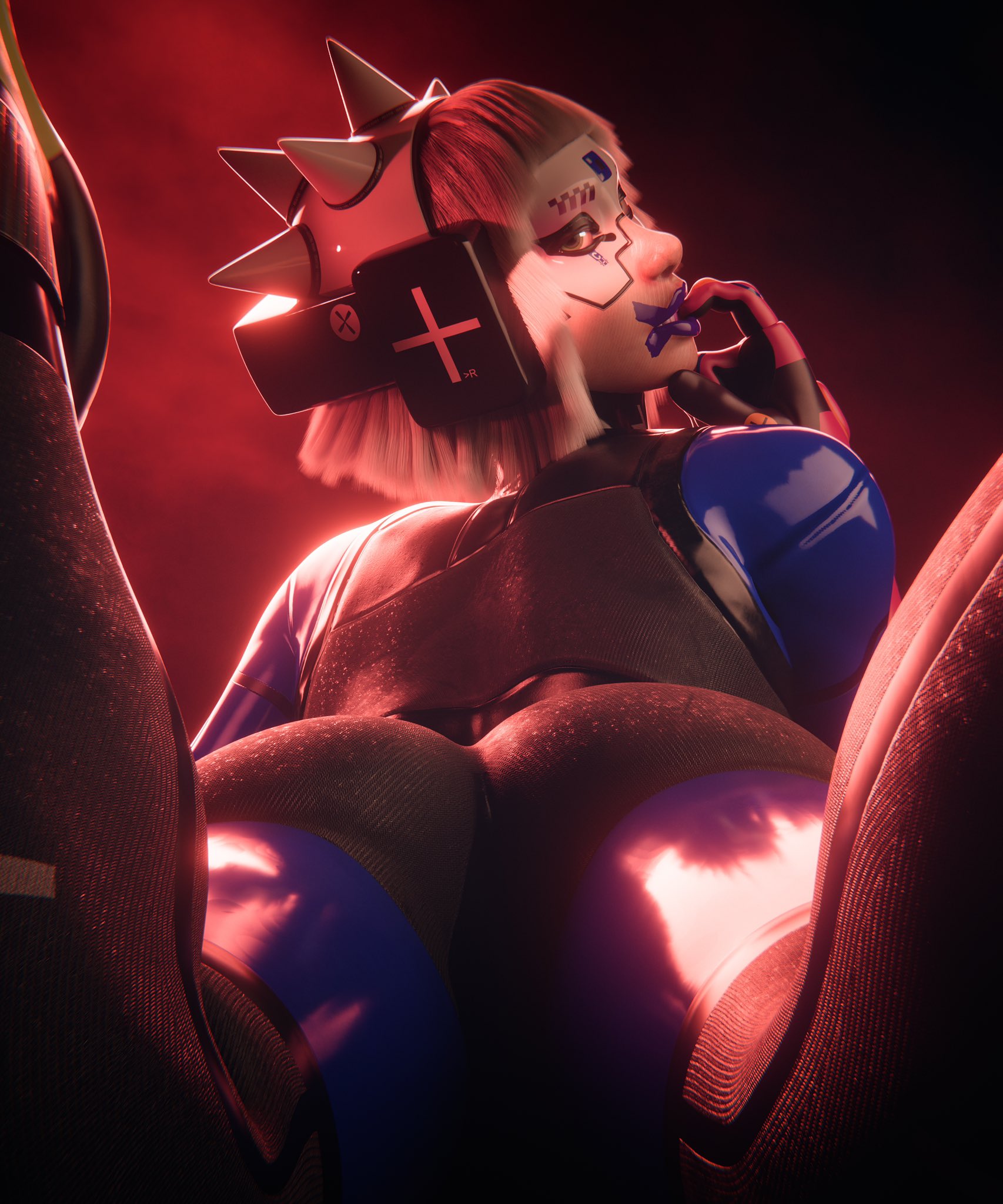1girls, 3d, alternate version at source, ass, big ass, bungie, female, marathon (bungie), robot, robot girl, solo, tagme (artist), vandal (marathon)