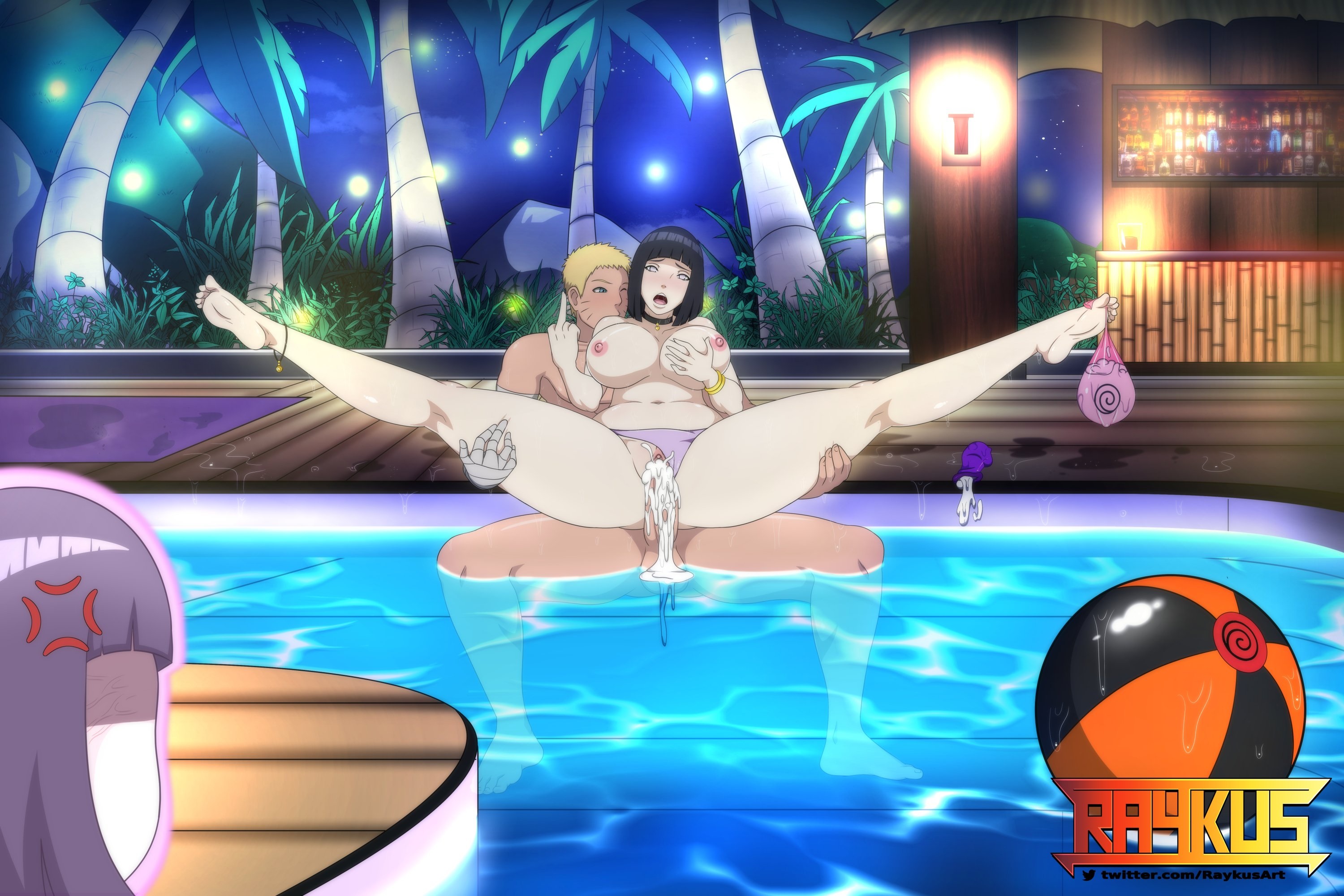 :o, 1boy, 2girls, absurdres, alternate breast size, anger vein, angry, anklet, areolae, ass, balls, bandaged arm, bandages, barefoot, beach ball, bikini, bikini bottom, blonde hair, blue eyes, blush, bob cut, boruto: naruto next generations, breasts, breasts out, bubble ass, bubble butt, carrying, climax, clone, condom, condom balloon, couple, cuckquean, cum, cum in pussy, cum inside, cumdrip, curvaceous, erect nipples, erection, feet, female, flipping off, grabbing, hand on thigh, high resolution, holding leg, huge ass, huge breasts, hyuuga hinata, impatient, jealous, large ass, large breasts, male, middle finger, moaning, mocking, multiple females, multiple girls, naruto, naruto (series), naughty face, netorare, nipples, ntr, nude, open mouth, outdoors, paipan, penis, pool, purple hair, pussy, raykus, reverse cowgirl position, reverse netorare, saliva, sex, shadow clone, soles, spread legs, straight, sweat, swimsuit, testicles, thick thighs, thighs, toes, topless, topless female, uncensored, used condom, uzumaki hinata, uzumaki naruto, vagina, vaginal penetration, violet eyes, voluptuous, waiting for turn, waiting in line, water, watermark, wet, yellow hair
