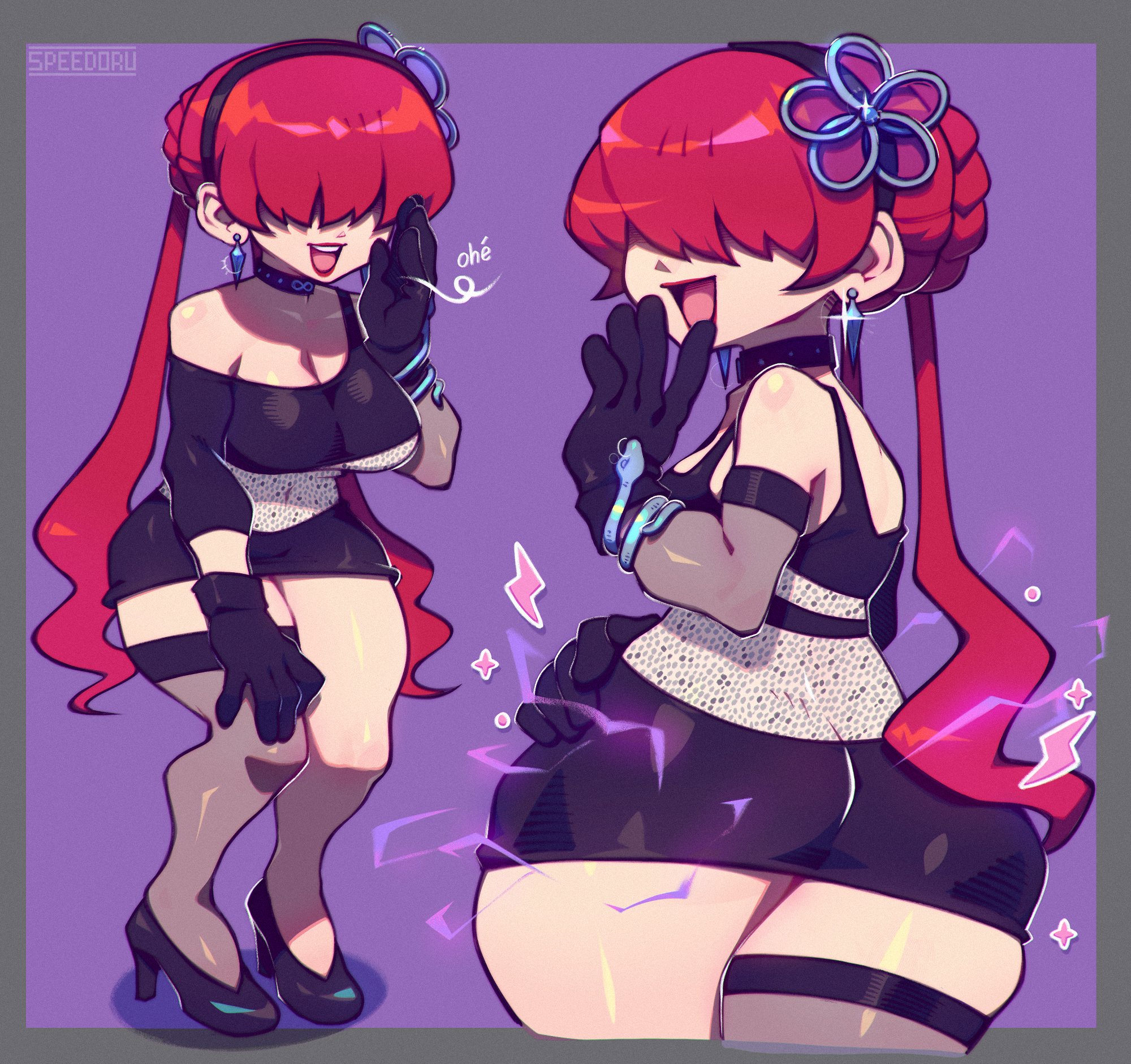 ass, ass cleavage, ass crack, big ass, big breasts, breasts, bubble ass, bubble butt, butt crack, female, hair over eyes, king of fighters, shermie (kof), snk, speedosausage, tagme