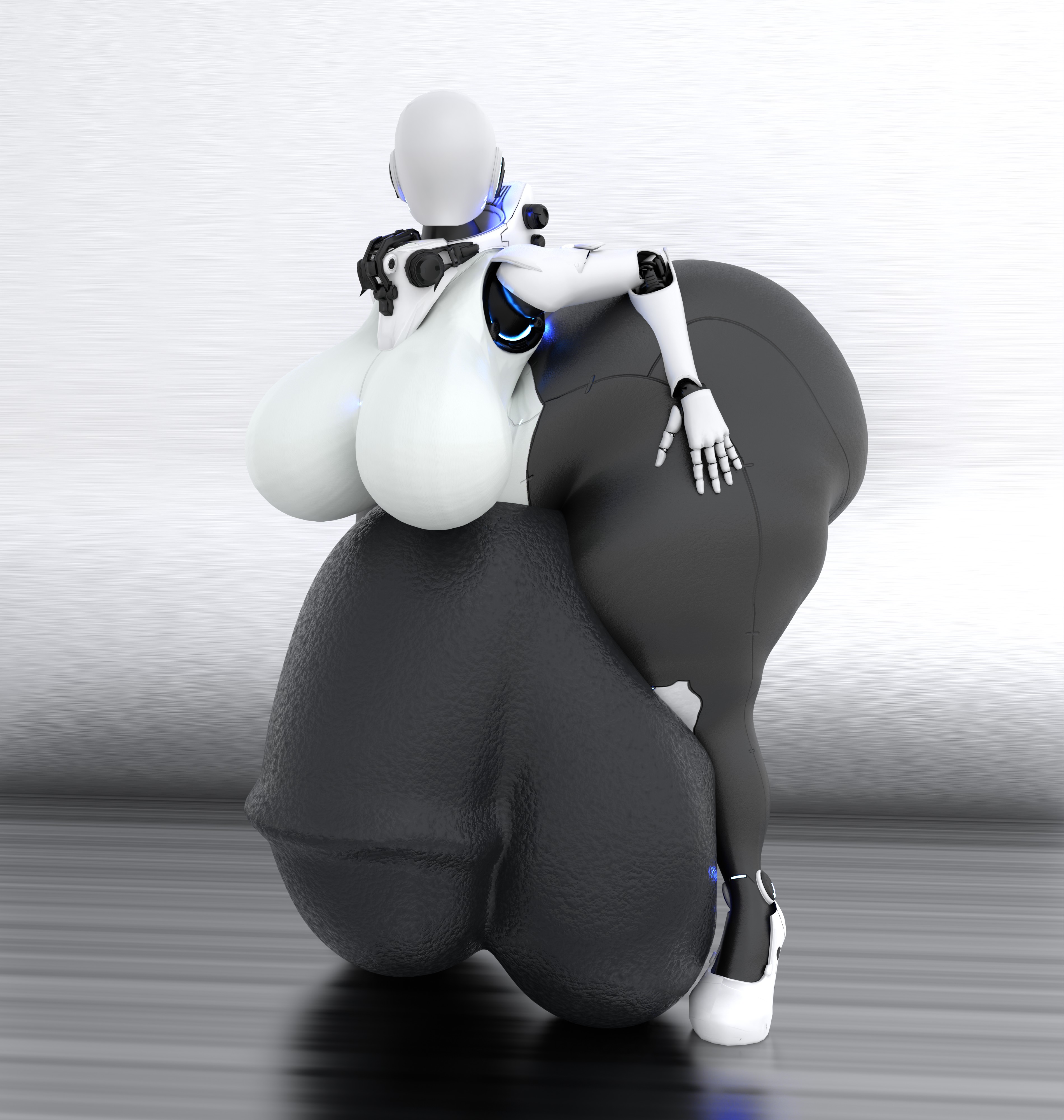1futa, 3d, balls, bent over, big breasts, big penis, breasts, futa only, futanari, haydee, haydee (game), huge cock, hyper, hyper balls, hyper penis, intersex, penis, qzk forte, solo, standing, tagme