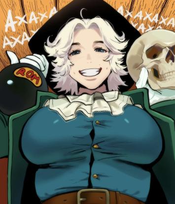 1girls alcohol alcoholic_drink artist_request belt big_breasts blue_clothing blue_eyes cravat dr_livesey female female_only gloves green_clothing holding_alcohol holding_object human human_only laughing literature meme orange_background public_domain round_breasts rule_63 rum rum_and_death russian russian_girl russian_text sfw skull smiling smiling_at_viewer tagme treasure_island treasure_island_(ussr) white_gloves white_hair wooden_ceiling wooden_wall