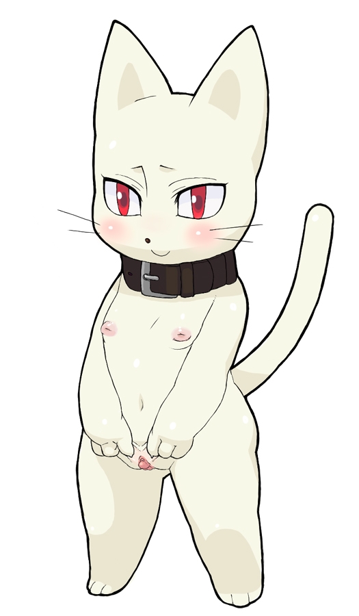 animal_crossing blanca_(animal_crossing) breasts feline female nintendo nipples pose pussy solo source_request year_request yuu