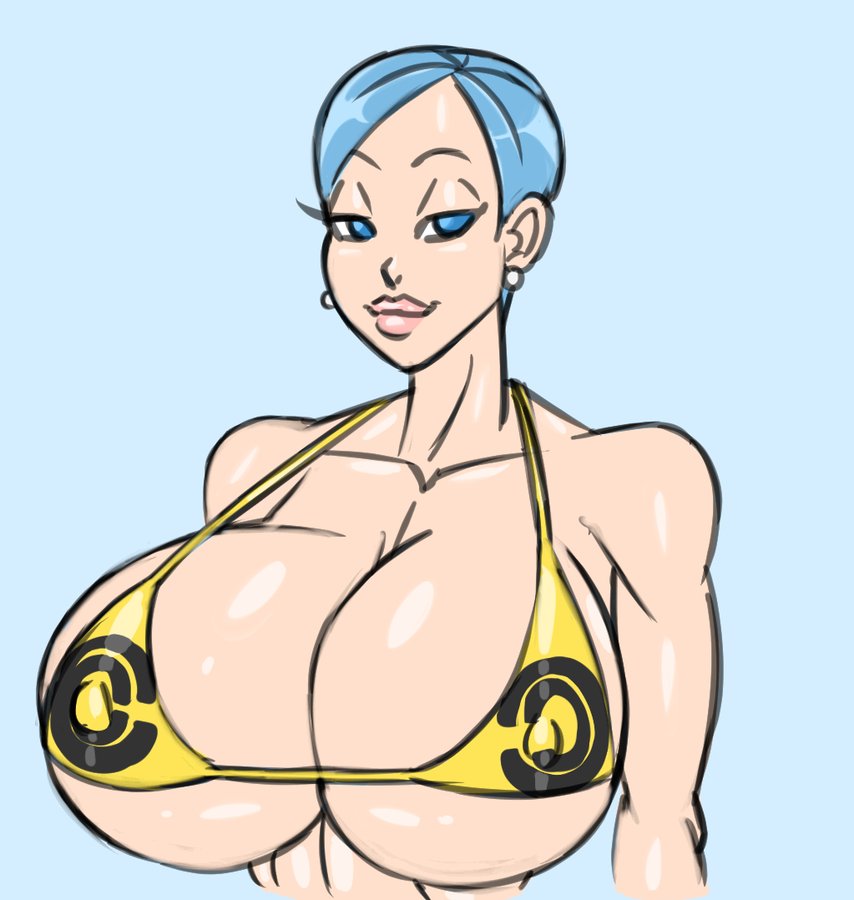 1girls, big breasts, blue eyes, blue hair, breasts, bulma briefs, cleavage, digital drawing (artwork), dragon ball, dragon ball super, dragon ball z, female, large breasts, light skin, light-skinned female, lips, mature, mature female, milf, short hair, shounen jump, sun1sol, voluptuous