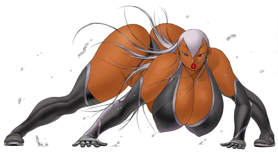 1girls, asian, asian female, big breasts, breasts, busty, cleavage, dark skin, dark-skinned female, digital drawing (artwork), digital media (artwork), eiden, eyes, female, gg quatre, gigantic breasts, gri gri, grinis quatre gricom, hair, hips, huge breasts, human, hyper, hyper breasts, large breasts, legs, lips, long hair, massive breasts, mature, mature female, thick, thick legs, thick thighs, thighs, top heavy, upper body, voluptuous, white hair, wide hips