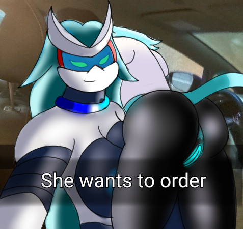 2girls ass black_skin blue_nipples blue_pussy breasts deltarune he_wants_to_order meme multiple_girls nsfw nude_female oc original_character pussy robot_girl skurth66 tasque_manager_(deltarune) zatrina_the_robot