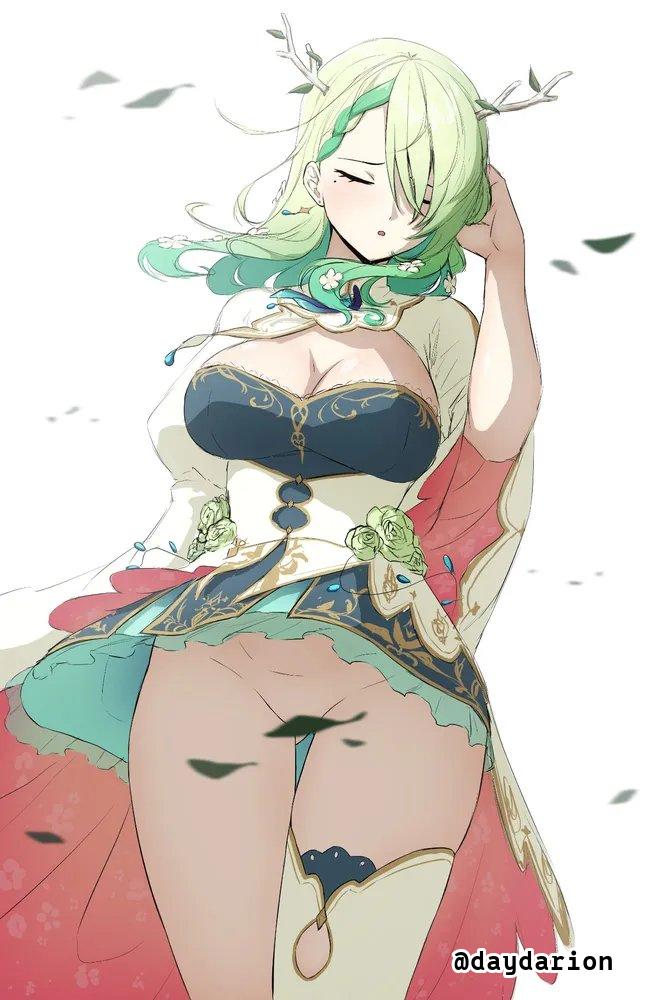 1girls, 2d, 2d (artwork), 2d artwork, adult, adult female, belly, belly button, big boobs, big breasts, branch, branch horns, breasts, busty, busty female, busty girl, censored, censored clitoris, censored genitalia, censored pussy, censored vagina, ceres fauna, cleavage, closed eyes, clothes, collarbone, convenient censoring, convenient censorship, curvaceous, curvaceous body, curvaceous female, curvaceous figure, curvaceous hips, curvy, curvy body, curvy female, curvy figure, curvy hips, dayyo (daydarion/day-chan), digital, digital art, digital drawing, digital drawing (artwork), digital media, digital media (artwork), drawing, dress, elbows, female, female focus, female only, green hair, green-haired female, groin, hair between eyes, hand on hair, hand on head, hand on own hair, hand on own head, head tilt, hololive, hololive english, hourglass figure, inguinal crease, inguinal ligament, large boobs, large breasts, lean figure, legwear, long hair, mature, mature female, midriff, mole, mole on body, mole on cheek, mole on face, mole under eye, narrow waist, navel, open mouth, outfit, parted lips, posing, posing for the viewer, shoulders, simple background, slender body, slender waist, slim female, slim waist, solo, standing, stockings, thick thighs, thigh gap, thigh highs, thighhighs, thighs, tilted head, tongue, topwear, touching hair, touching head, upper body, virtual youtuber, voluptuous, voluptuous body, voluptuous female, voluptuous figure, voluptuous woman, vtuber, vtuberfanart, white background, white clothes, white dress, white legwear, white outfit, white stockings, white thigh highs, white thighhighs, white topwear, wide hips