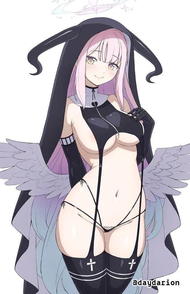 1girls 2d 2d_(artwork) 2d_artwork adult adult_female arm_behind_back bare_belly bare_hips bare_midriff bare_navel bare_shoulders bare_skin belly belly_button big_boobs big_breasts black_elbow_gloves black_gloves black_legwear black_long_gloves black_panties black_stockings black_thigh_highs black_thighhighs black_thong black_underwear blue_archive breasts brown-eyed_female brown_eyes busty busty_female busty_girl closed_mouth_smile curvaceous curvaceous_body curvaceous_female curvaceous_figure curvaceous_hips curvaceous_teenager curvy curvy_body curvy_female curvy_figure curvy_hips curvy_teen dayyo_(daydarion/day-chan) digital digital_art digital_drawing digital_drawing_(artwork) digital_media digital_media_(artwork) drawing elbow_gloves exposed exposed_belly exposed_hips exposed_midriff exposed_navel exposed_shoulders exposed_skin eyebrows_visible_through_hair female female_only fingers gloves groin half_naked half_nude hand_behind_back hand_on_breast hand_on_chest hand_on_own_breast hand_on_own_chest head_tilt hourglass_figure inframammary_fold inguinal_crease inguinal_ligament large_boobs large_breasts lean_figure legs_closed legs_together legwear light-skinned_female light_skin light_smile long_gloves long_hair looking_at_viewer mature mature_female midriff mika_(blue_archive) misono_mika naked naked_female naked_woman narrow_waist navel nude nude_female nudity panties partially_undressed pink-eyed_female pink_eyes posing posing_for_the_viewer posing_naked posing_nude semi_nude shoulders simple_background skindentation slender_body slender_waist slight_smile slim_female slim_waist smile smiley_face smiling smiling_at_viewer solo standing stockings tea_party_(blue_archive) thick_thighs thigh_highs thighhighs thighs thighs_together thong tilted_head touching_breast touching_chest trinity_general_school_student underboob underwear upper_body veil white_background wide_hips wings