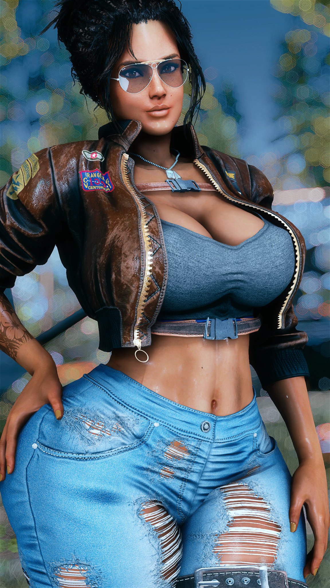 1girls, 3d, 3d (artwork), ass, athletic, athletic female, big ass, big breasts, bimbo, breasts, busty, cleavage, fallout, fallout 4, female, female only, fit, fit female, hips, hourglass figure, huge ass, human, large ass, large breasts, legs, light skin, light-skinned female, lips, mod, original character, oxton86, shiny, shiny skin, short hair, tan body, tan skin, thick, thick legs, thick thighs, top heavy, upper body, voluptuous, wide hips
