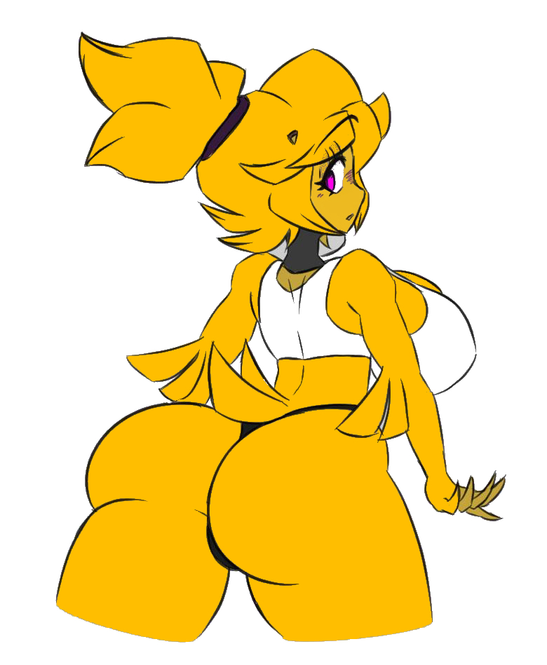 1girls, ass, big ass, big breasts, big butt, breasts, cally3d, chica (cally3d), chica (fnaf), chiku, chiku (cryptia), classic chica (fnaf), clazzey, cryptiacurves, fazclaire's nightclub, female, five nights at freddy's, fnaf, fredina's nightclub, huge ass, huge breasts, looking at viewer, looking back, panties, scottgames, solo, underwear