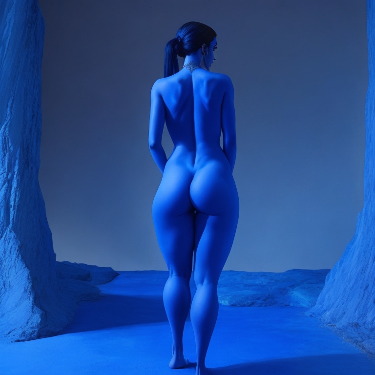 1girls ai_generated ass ass_focus back_view blue_hair blue_skin bottomless completely_naked completely_naked_female completely_nude completely_nude_female elemental elemental_humanoid female female female_focus female_only highres looking_back no_bra no_clothes no_clothing no_panties shoes shoes_only solo solo_female solo_focus straight_hair tagme the_era_of_the_elementals viewed_from_behind water_elemental