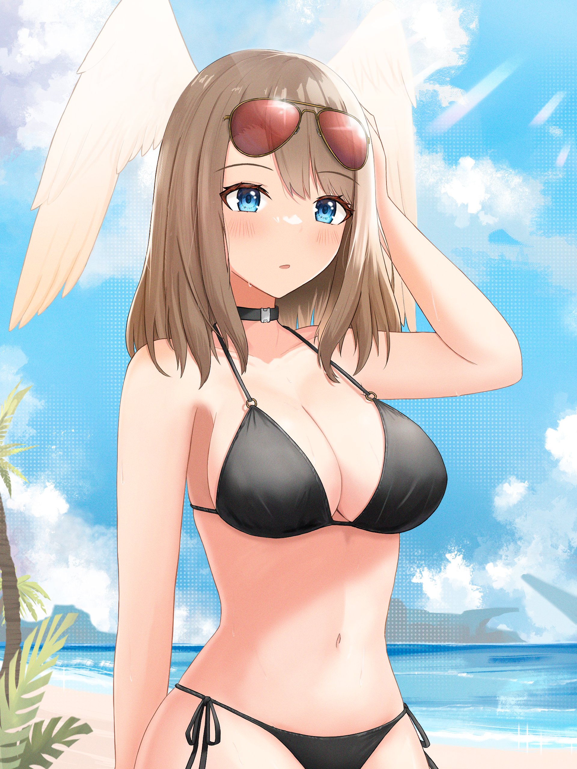 blue eyes, breasts, eunie (xenoblade), female, female only, keaworks, solo, xenoblade (series), xenoblade chronicles 3