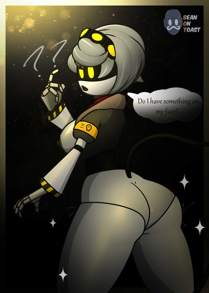 ??, 1girls, 2025, 2d, 2d (artwork), 2d artwork, artist logo, artist name, ass, ass focus, beanontoast, black jacket, breasts, breasts out, confused, drone, female, female only, glitch productions, gorgeous ass, grey body, indie animation, jacket, murder drone, murder drones, oblivious, oblivious sexualization, red scarf, robot, robot girl, scarf, serial designation v, shiny ass, stunning, tail, thick ass, thick thighs, unaware, unaware exhibitionist, v (murder drones), yellow eyes, youtube