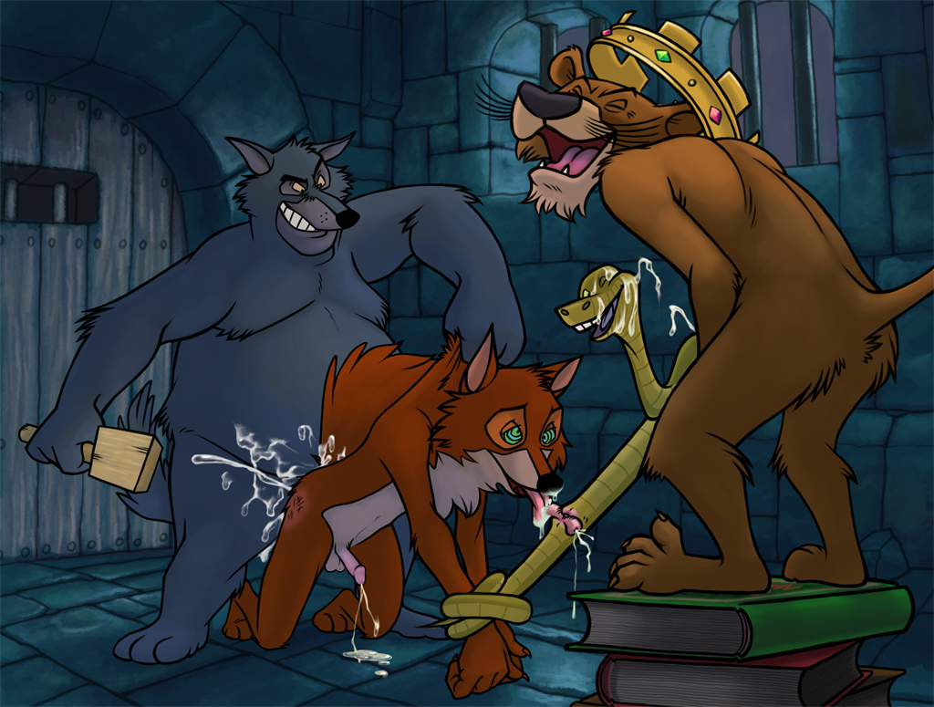 4boys anthro canine cum cum_in_ass cum_in_mouth cum_inside cum_on_face cumshot disney feline fellatio feral fox fur furry furry_only gay hypnosis jail lion male male_only messy mind_control nanogrrr oral oral_sex penis prince_john robin_hood_(character) robin_hood_(disney) sex sheriff_of_nottingham sir_hiss snake spanking wolf yaoi