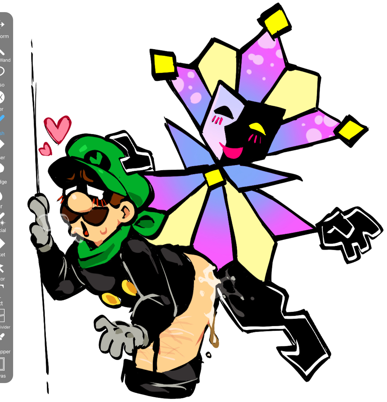 2boys, anal, anal sex, backshots, chibi, cum, dimentio, dimentiofucker69, gay, luigi, male, male/male, mario (series), mariofan06, mr. l, nintendo, nonchalant, paper mario, penis, penis in anus, self harm scars, super paper mario, tongue, tongue out, toony, toony face, yaoi