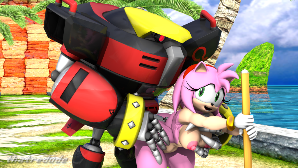 3d aggressive amy_rose anal anal_sex big_ass big_balls big_butt big_penis black_penis e-123_omega enjoying grabbing_breasts grabbing_from_behind grabbing_own_ass green_eyes hedgehog holding_object horny huge_ass huge_cock pink_fur red_body red_eyes robot robot_on_mobian robot_penis rough_sex sega sex sfm sonic_(series) sonic_the_hedgehog_(series) source_filmmaker thatredude yellow_body