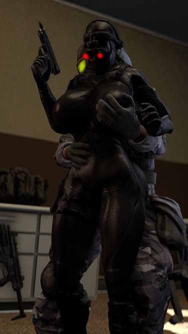 1boy 1girls 3d artist_request black_ops_(half-life) black_ops_assassin female grabbing grabbing_breasts grabbing_from_behind grope half-life half-life_(series) human human_female human_male human_only male straight