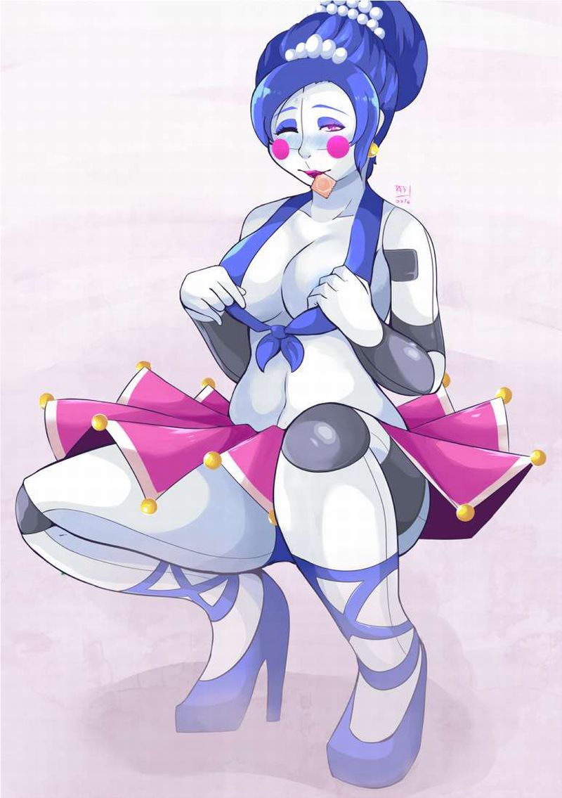 ballet, ballora, ballora (fnafsl), blue hair, female, female only, five nights at freddy's, pink eyes, robot girl, skirt, solo, tagme, tagme (artist), unknown artist