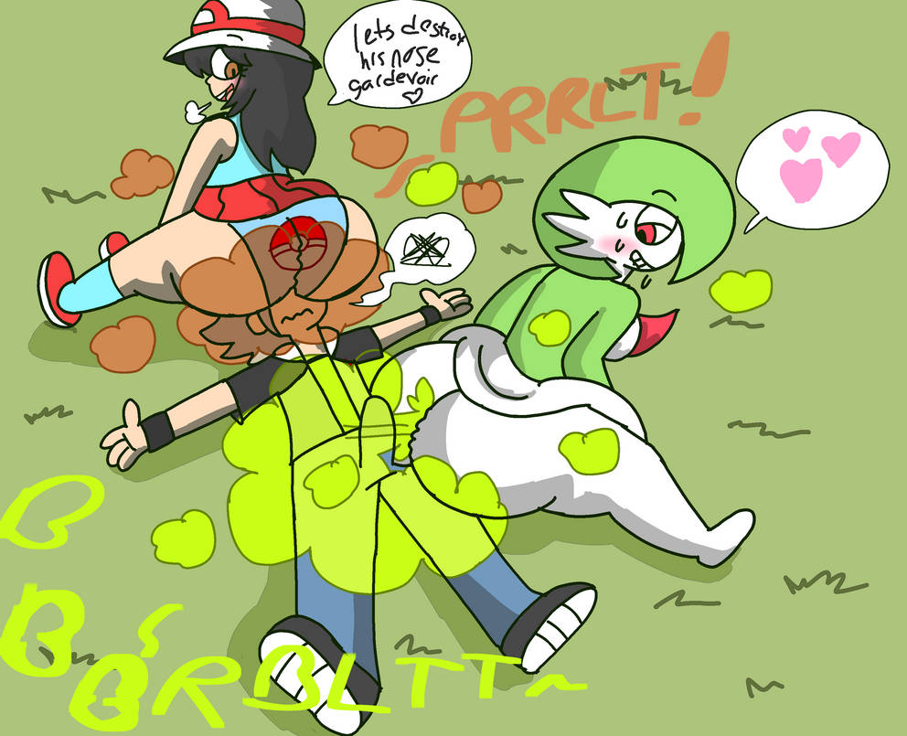 1boy 2girls ass big_ass boner brappycatty enormous_butt fart fart_cloud fart_everywhere fart_fetish fart_on_dick fart_torture farting farting_in_face farting_on_dick farting_on_face fartjob farts female gardevoir green_(pokemon) hearts leaf_(pokemon) looking_back male pokémon_(species) pokemon pokemon_(species) pokemon_trainer smirk yoshizilla