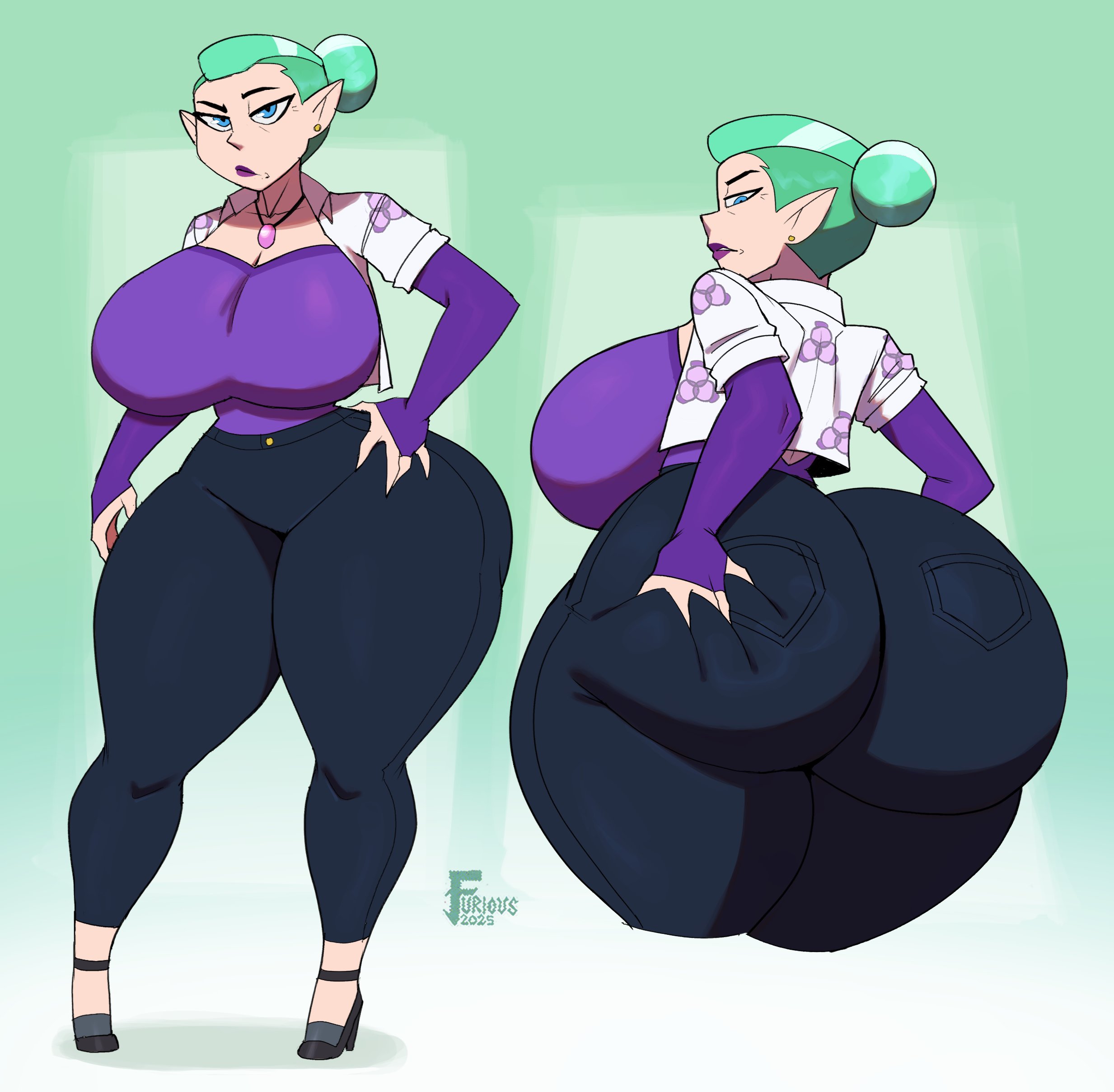 1girls, ass, big ass, big breasts, big butt, big hips, big thighs, breasts, buttocks, caucasian, caucasian female, curvaceous, curvaceous female, curvaceous figure, curvy, curvy body, curvy female, curvy figure, disney, disney channel, female, female only, furiousart, gigantic ass, gigantic boobs, gigantic breasts, gigantic butt, gigantic tits, grabbing, grabbing ass, grabbing butt, green hair, hips, huge ass, huge boobs, huge breasts, huge butt, huge hips, huge thighs, long hair, massive ass, massive boobs, massive breasts, massive butt, massive hips, massive thighs, massive tits, milf, odalia blight, sexy, the owl house, thick thighs, thighs, touching ass, touching butt, voluptuous, voluptuous female, voluptuous milf, wide hips, wide thighs, zrfurious