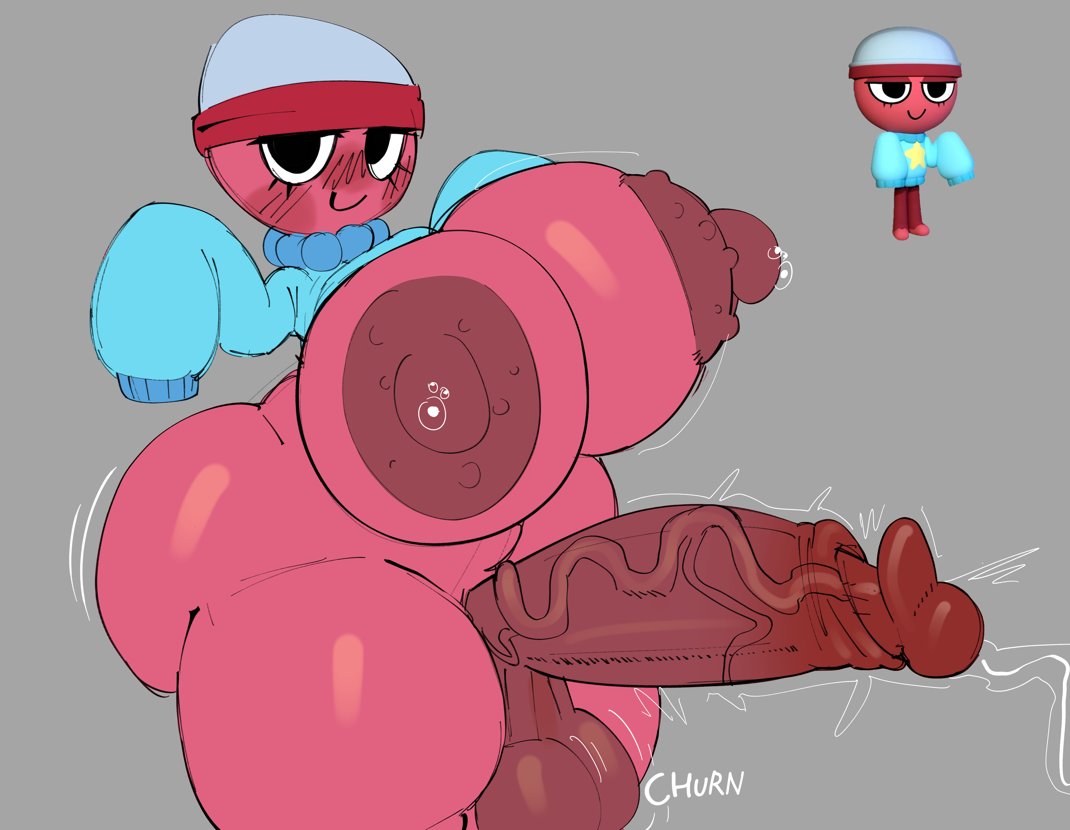 1futa, 2025, areola, areolae, big balls, big breasts, breasts out, dandy's world, futa only, futanari, gigi (dandy's world), huge ass, huge breasts, huge cock, huge penis, hyper breasts, hyper penis, juicy cock, kopokofiart, long corona of glans penis, nipples, penis, red body, red skin, roblox, roblox game, solo, solo futa, sweater, sweater up, tagme, veins, veiny, veiny penis