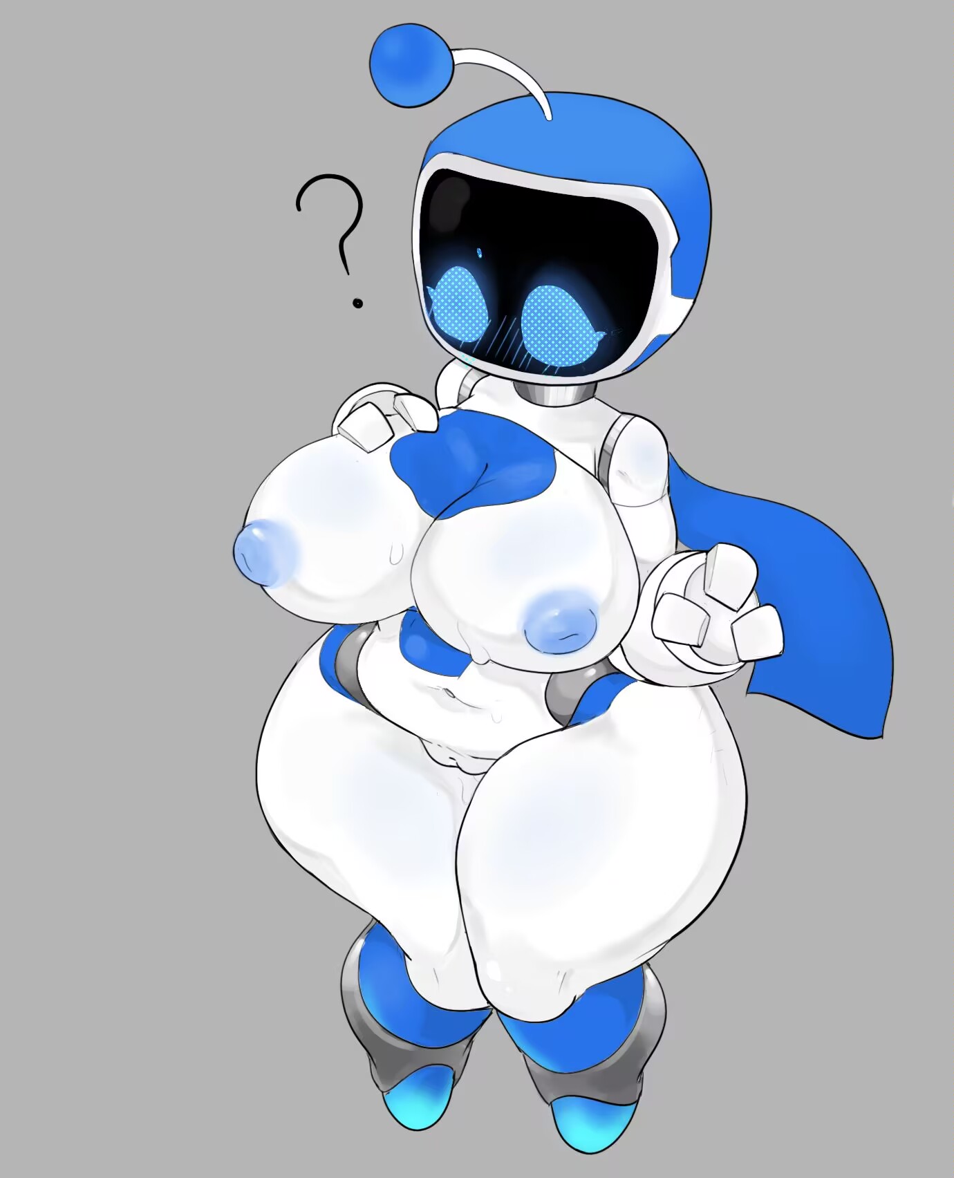 1girls, astro bot, astro bot (series), breasts, female, girl, solo, solo female, sweaty, tagme, 哈哈德斯