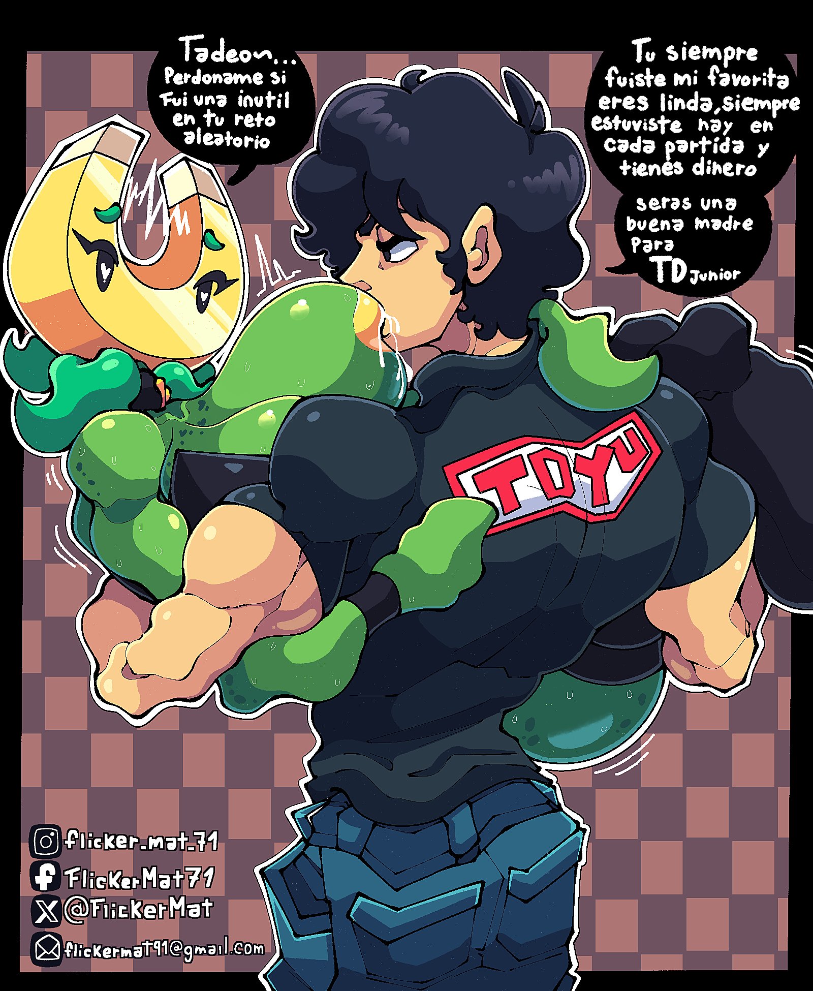 1girls, anthro, anthrofied, ass, breast sucking, breastfeeding, breasts, choker, female, flickermat, flora fauna, gold magnet (pvz), human, human on anthro, milk, plant, plant girl, plant humanoid, plantie, plants vs zombies, plants vs. zombies, popcap games, pussy