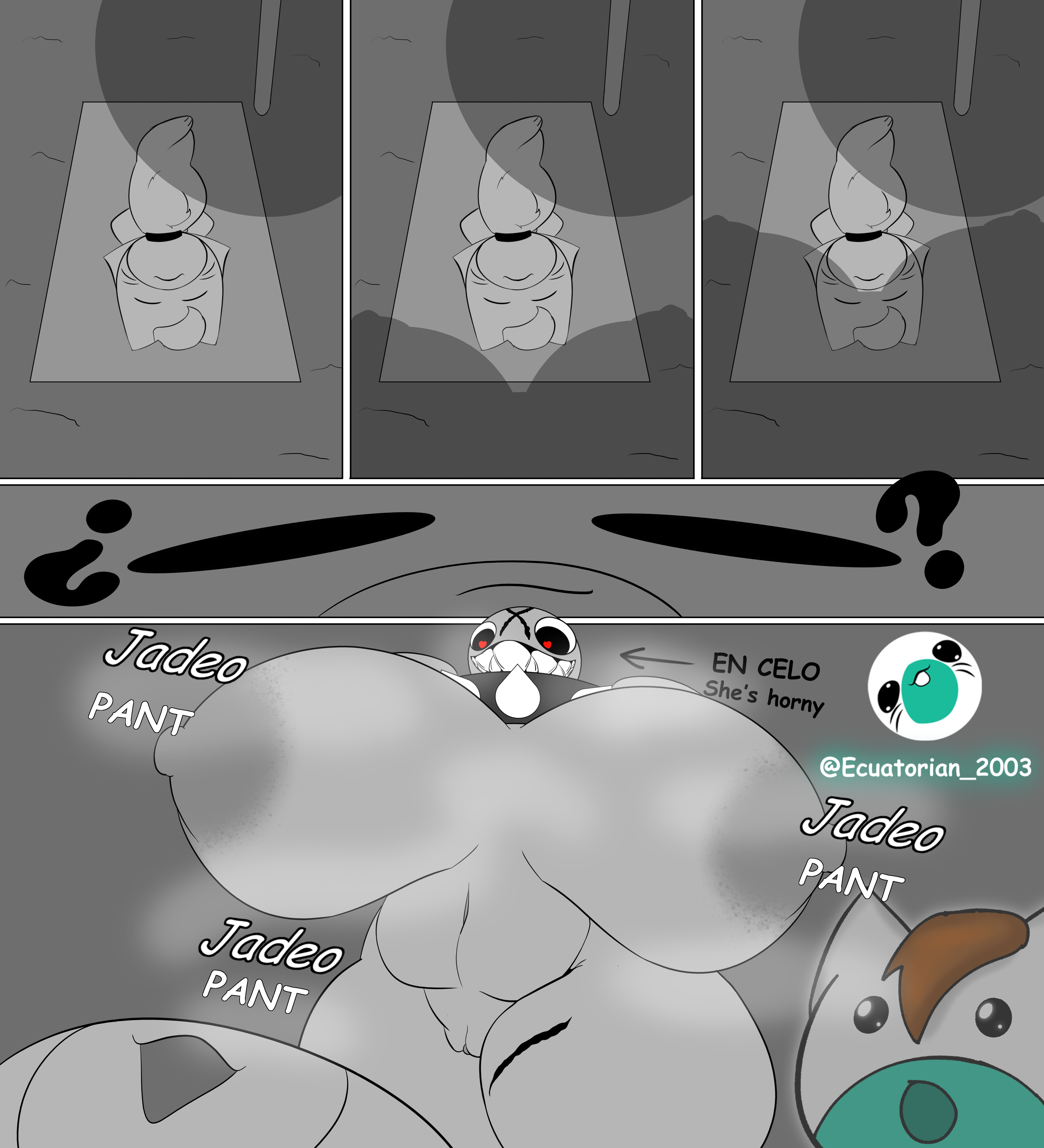 big areola, big ass, big breasts, big butt, big nipples, canine, chain chomp, ecuatorian 2003, fan character, gigi (thecoatl034), heat, mario bros, nintendo, spanish text