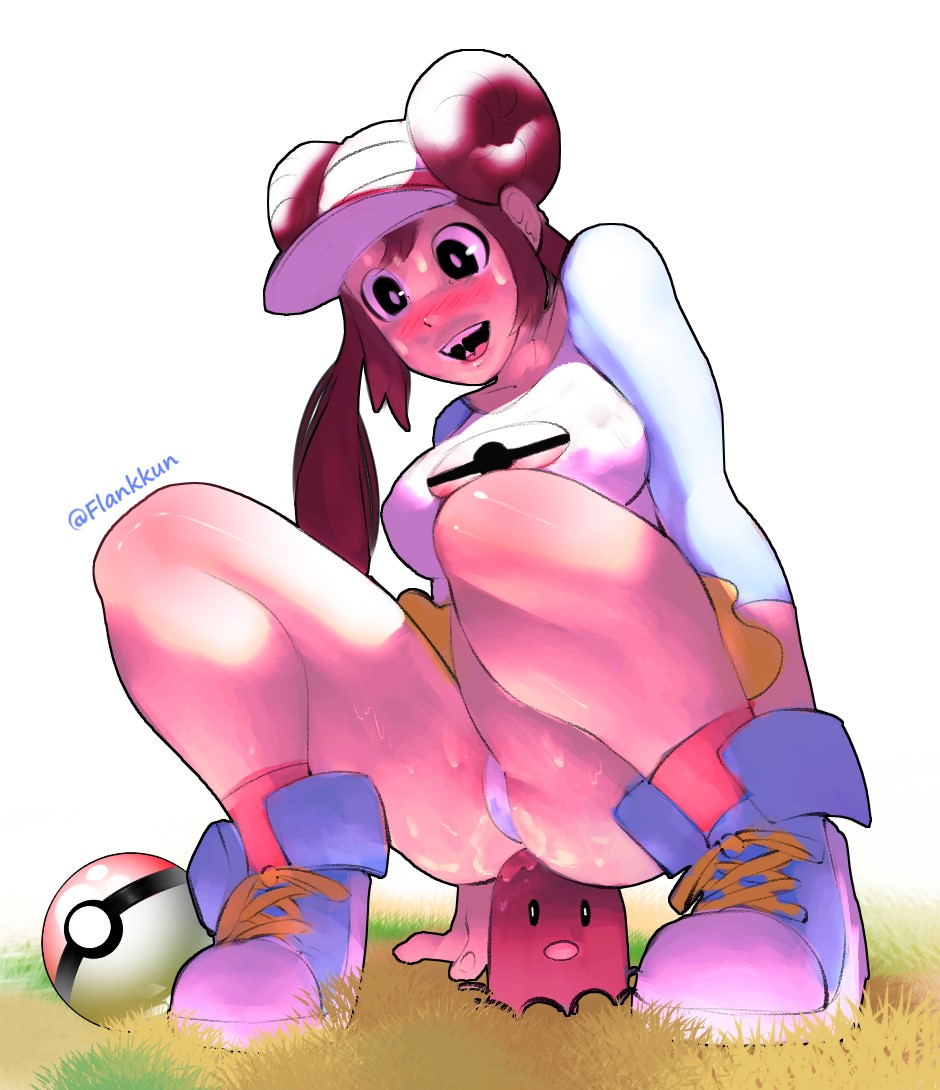 diglett diglett_dildo flankkun pokemon pokemon_trainer pokephilia rosa_(pokemon) shoes sneakers