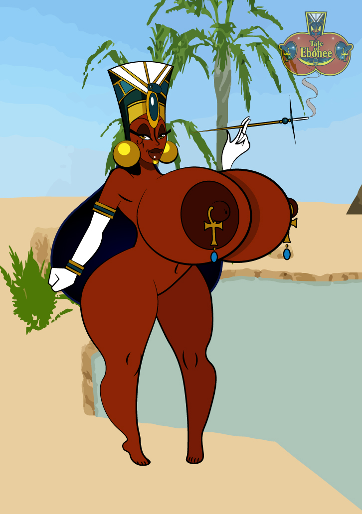 1girls ancient_egypt ancient_egyptian artist_name big_breasts breasts brown_body brown_skin busty cigarette cigarette_holder cleavage curvy dark-skinned_female dark_skin egypt egyptian egyptian_female egyptian_mythology enormous_breasts eyebrows eyelashes eyes female female_only gigantic_breasts hair hips hourglass_figure huge_breasts hyper hyper_breasts large_breasts legs lips massive_breasts newdity original original_character queen_titahatenamun_ebonee smoking tale_of_ebonee thick thick_legs thick_thighs thighs voluptuous watermark wide_hips