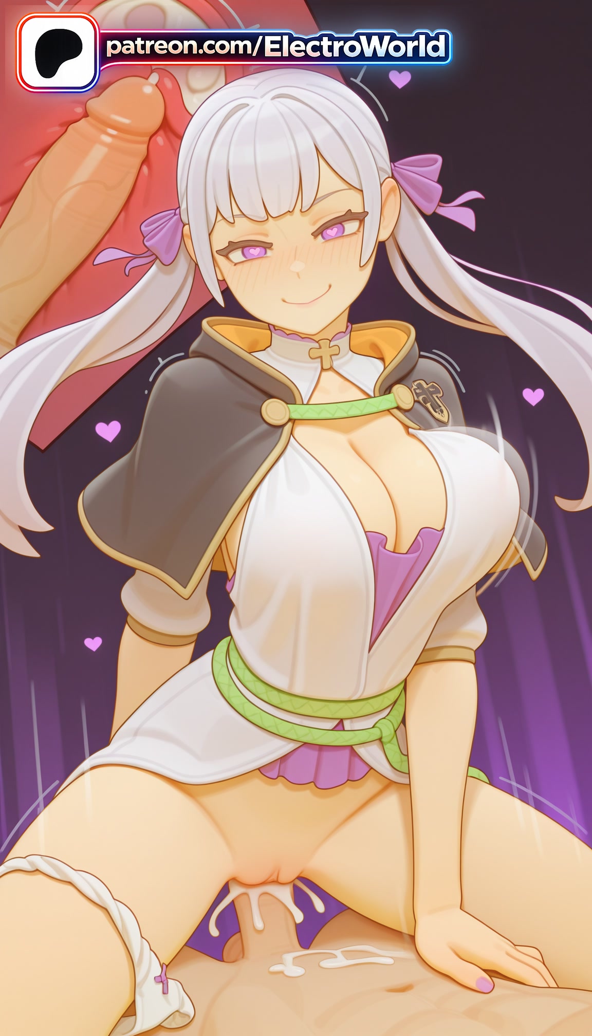 1boy, 1girl, 1girls, 2026, ai generated, artist name, black clover, boobs, breasts, bust, chest, clitoral hood, cock, cowgirl position, cross-section, cum, cum in pussy, deep penetration, dick, ejaculation, electroworld, exposed pussy, fucking, girl on top, hetero, hi res, high quality, high resolution, highres, intercourse, internal cumshot, juicy pussy, long hair, love making, noelle silva, panties, panties around one leg, patreon, patreon username, penetration, penis, pussy, riding, sex, sexual intercourse, smile, solo focus, stable diffusion, straddling, tight pussy, tits, uncensored, underwear, uterus, vagina, vaginal, watermark, woman on top