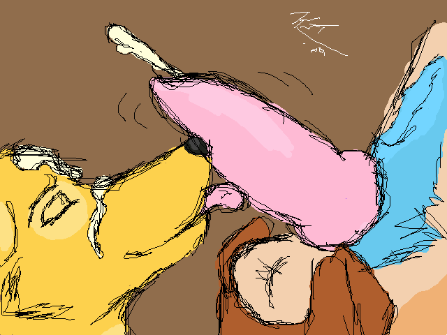 anthro balls canine citra closed_eyes cum cumshot facial fox fur furry furry_only gay ichigo knot male orgasm penis tongue