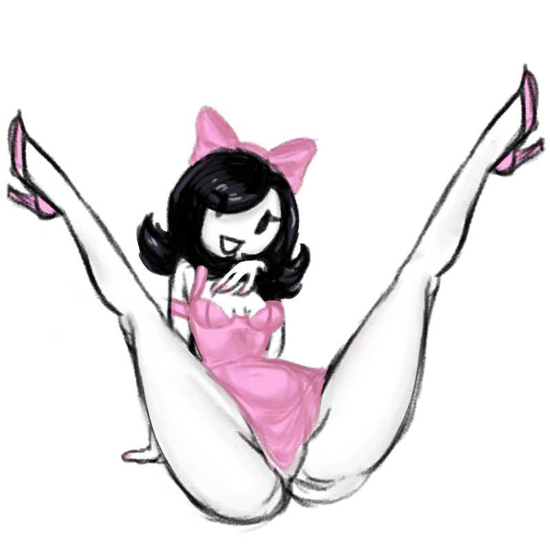 brialzebubbie, female, friday night funkin, friday night funkin (twinsomnia), girl (sock.clip), heels, open legs, painted nails, smile, sp4gh3tt1 (artist), thighs