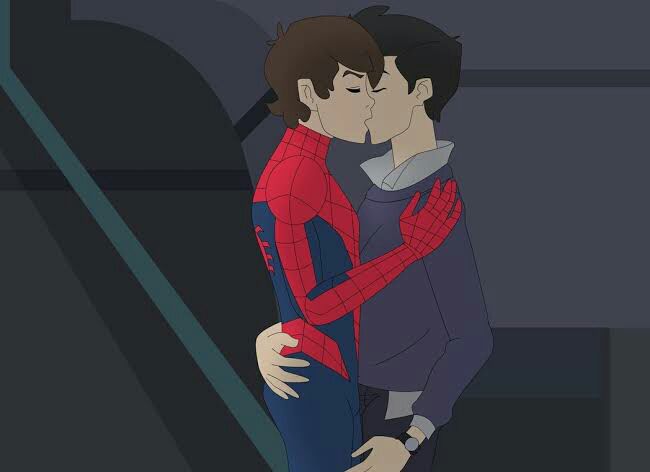 2boys gay harry_osborn male male/male male_only marvel marvel's_spider-man_(2017) peter_parker peter_parker_(2017) spider-man spider-man_(series) straight_hair yaoi